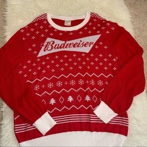 Mens Budweiser Christmas Sweater